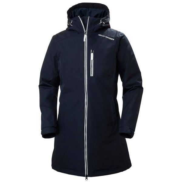 Damska kurtka wodoodporna Helly Hansen long belfast winter. Niebieskie kurtki sportowe Helly Hansen, bez wzorów, bez kaptura. Za 784.85 zł.