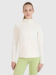 4F Bluza w kolorze kremowym rozmiar: M. Brązowe bluzy 4f, m, bez wzorów, z materiału, bez kaptura. Za 80.95 zł.