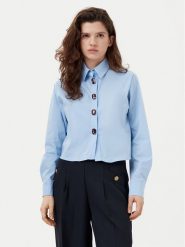 Motivi Koszula 5381W000430N Niebieski Regular Fit. Niebieskie koszule Motivi, bez wzorów, z bawełny, bez kołnierzyka, bez ramiączek. Za 169.99 zł.