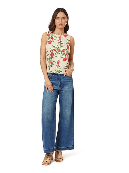 Scotch & Soda Bluzka w kolorze kremowo-czerwonym rozmiar: S. Brązowe bluzki Scotch & Soda, s, bez wzorów, bez kołnierzyka, bez ramiączek. Za 179.95 zł.