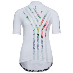 Koszulka rowerowa (z krótkim rękawem) damska SILVINI Women Jersey CALNIA. Białe koszulki sportowe Silvini, bez wzorów, z jersey, bez ramiączek. Za 349.99 zł.