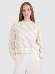 4F Bluza w kolorze beżowym rozmiar: M. Brązowe bluzy 4f, m, bez wzorów, bez kaptura. Za 95.92 zł.