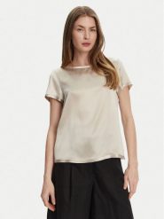 MAX&Co. Bluzka 2516111063200 Beżowy Regular Fit. Brązowe bluzki MAX&Co., bez wzorów, z jedwabiu, bez kołnierzyka, bez ramiączek. Za 619.99 zł.