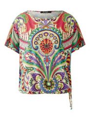 Miss Lagotte Koszulka ze wzorem rozmiar: 46. Bluzki Miss Lagotte, bez wzorów, bez kołnierzyka, bez ramiączek. Za 118.28 zł.