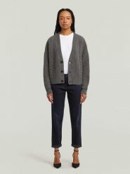 G-Star Dżinsy - Boyfriend fit - w kolorze granatowym rozmiar: W29/L/32. Niebieskie jeansy G-Star, l, z aplikacjami, z podwyższonym stanem. Za 216.73 zł.