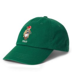 Czapka z daszkiem Polo Ralph Lauren. Zielone czapki Polo Ralph Lauren, bez wzorów. Za 479.99 zł.