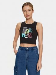 Vans Top Special Character Fitted Tank VN000GZW Czarny Slim Fit. Czarne topy Vans, xs, bez wzorów, z bawełny, bez kołnierzyka, bez ramiączek. Za 99.99 zł.