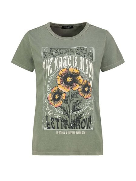 Eight2Nine Koszulka w kolorze zielonym rozmiar: XS. Zielone bluzki Eight2Nine, xs, bez wzorów, bez kołnierzyka, bez ramiączek. Za 56.95 zł.