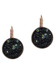 Otazu Pozłacane kolczyki z kryształami Swarovski rozmiar: onesize. Czarne kolczyki Otazu, z kryształem, pozłacane, z zapięciem typu bigiel. Za 151.95 zł.