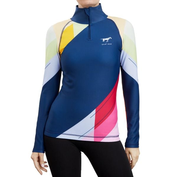 Bluza jeździecka GALOP WEAR Crazy Colors. Brązowe bluzy GALOP WEAR, l, bez wzorów, z lycry, bez kaptura. Za 379.00 zł.