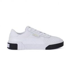 Buty do chodzenia damskie Puma Cali W. Białe obuwie sportowe Puma, z materiału, bez zapięcia, trekkingowe. Za 140.57 zł.