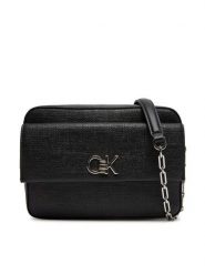 Calvin Klein Torebka Ck Pocket Camera Bag_Tex K60K613239 Czarny. Czarne torebki klasyczne Calvin Klein, bez wzorów, ze skóry, bez dodatków. Za 279.99 zł.
