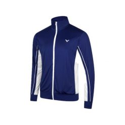 Bluza sportowa VICTOR J-43600 B. Niebieskie bluzy Victor, xl, bez wzorów, bez kaptura. Za 169.99 zł.