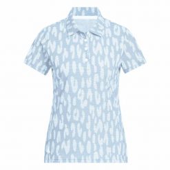 Damska żakardowa koszulka polo adidas Ultimate365. Niebieskie koszulki polo Adidas, s, bez wzorów, z materiału, bez kołnierzyka, bez ramiączek. Za 311.50 zł.