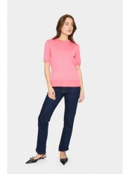 SAINT TROPEZ Sweter w kolorze różowym rozmiar: S. Różowe swetry Saint Tropez, s, bez wzorów, z wiskozy, bez ramiączek. Za 69.99 zł.