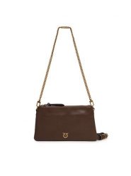 PINKO Torebka Double Mini Al 25-26 PLTT 105359 A0QO Brązowy. Brązowe torebki klasyczne Pinko, bez wzorów, ze skóry, bez dodatków. Za 1,169.00 zł.