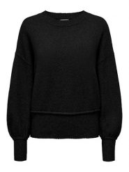 ONLY Sweter w kolorze czarnym rozmiar: S. Czarne swetry Only, s, bez wzorów, ze splotem, bez ramiączek. Za 74.81 zł.