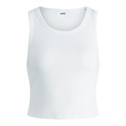Damski tank top JJXX fallon. Białe topy JJXX, bez wzorów, z bawełny, bez kołnierzyka, bez ramiączek. Za 111.00 zł.