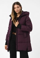 Zimowy płaszcz J-FROZEN. Czerwone płaszcze Volcano, na zimę, xl, bez wzorów, z materiału, bez kaptura. Za 429.99 zł.