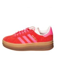 Adidas Skórzane sneakersy "Gazelle Bold" w kolorze czerwonym rozmiar: 38. Czerwone trampki Adidas, bez wzorów, bez zapięcia. Za 374.23 zł.