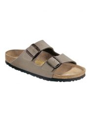 Birkenstock Klapki "Arizona" w kolorze szarym rozmiar: 35. Szare klapki Birkenstock, bez wzorów, bez obcasa. Za 349.95 zł.