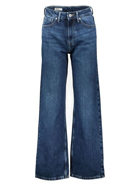 Pepe Jeans Dżinsy "Lexa" - Straight fit - w kolorze granatowym rozmiar: W26/L32. Niebieskie jeansy Pepe Jeans, l, z aplikacjami, z podwyższonym stanem. Za 157.35 zł.