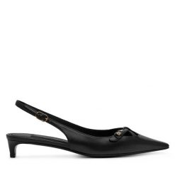 Sandały Dolce&Gabbana. Czarne sandały Dolce&Gabbana, bez wzorów, bez obcasa, na szpilce, bez zapięcia. Za 3,079.00 zł.