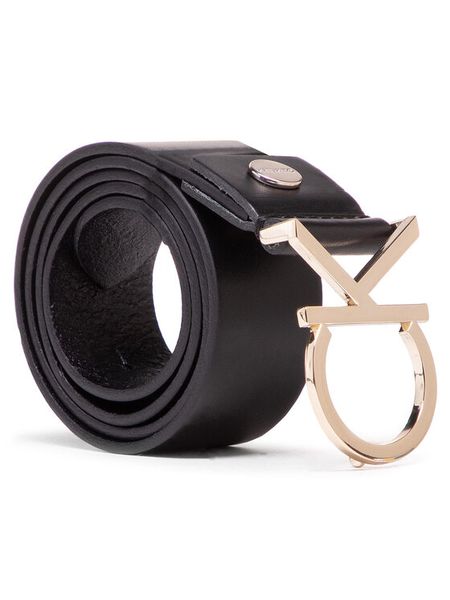 Calvin Klein Pasek Damski Ck Adj.Logo Belt 3.5Cm K60K602141 Czarny. Czarne paski Calvin Klein, bez wzorów, ze skóry. Za 161.99 zł.
