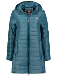 Geographical Norway Płaszcz pikowany "Atika" w kolorze morskim rozmiar: S. Niebieskie płaszcze Geographical Norway, s, bez wzorów, bez kaptura. Za 154.07 zł.