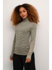 Cream Koszulka "Amma" w kolorze beżowo-czarnym rozmiar: M. Brązowe bluzki Cream, m, bez wzorów, bez kołnierzyka, bez ramiączek. Za 104.64 zł.