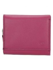 DOUBLE-D Skórzany portfel w kolorze różowym - 10 x 9 x 3 cm rozmiar: onesize. Różowe portfele DOUBLE D, bez wzorów, z materiału. Za 87.61 zł.