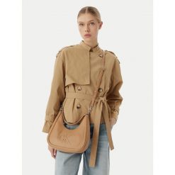 Torebka Calvin Klein. Brązowe torebki klasyczne Calvin Klein, bez wzorów, bez dodatków. Za 409.99 zł.