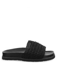 Gant Klapki 30508937 Czarny. Czarne klapki GANT, bez wzorów, z materiału, bez obcasa. Za 329.99 zł.