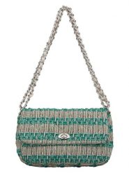 Becksöndergaard Torebka "Weava" w kolorze zielonym - 26 x 16 x 8 cm rozmiar: onesize. Zielone torby na ramię Becksöndergaard, bez wzorów, z materiału, na ramię, bez dodatków. Za 130.99 zł.