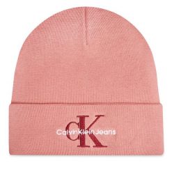 Czapka Calvin Klein. Czerwone czapki Calvin Klein, bez wzorów. Za 219.99 zł.