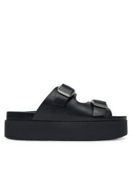G-Star Raw Klapki RIMA-118915 Czarny. Czarne klapki G-Star, bez wzorów, ze skóry, bez obcasa. Za 227.99 zł.