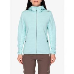 Bluza polarowa damska CMP Glentra Jacket. Niebieskie bluzy CMP, bez wzorów, z polaru, bez kaptura. Za 384.99 zł.