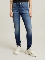 G-Star Dżinsy "Lhana" - Skinny fit - w kolorze niebieskim rozmiar: W31/L34. Niebieskie jeansy G-Star, l, z aplikacjami. Za 211.31 zł.