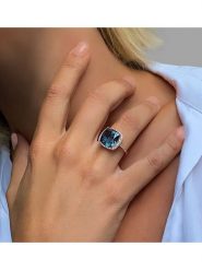 Les Petites Précieuses Pozłacany pierścionek z kamieniami szlachetnymi rozmiar: 58. Niebieskie pierścionki Les Petites Précieuses, z cyrkonią, pozłacane. Za 215.95 zł.