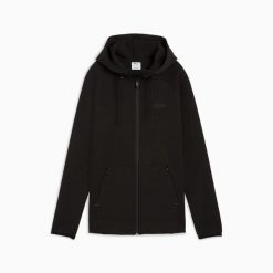 Bluza z kapturem damska Puma SPACER FZ 68857601. Czarne bluzy Puma, l, bez wzorów, z dzianiny, z kapturem. Za 227.28 zł.