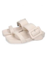 MELVIN & HAMILTON Skórzane klapki "Amara 7" w kolorze beżowym rozmiar: 37. Brązowe klapki Melvin & Hamilton, bez wzorów, bez obcasa. Za 347.99 zł.