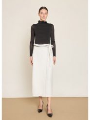 BGN Spódnica w kolorze kremowym rozmiar: 36. Brązowe spódnice BGN, na co dzień, bez wzorów, z tkaniny, maxi, asymetryczne. Za 121.99 zł.