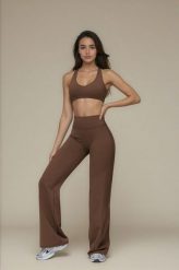 Legginsy Straight Softform™ - Brązowy. Brązowe legginsy JOY STUDIO, l, bez wzorów, z materiału, z podwyższonym stanem, długie. Za 257.00 zł.