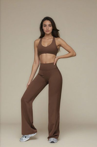 Legginsy Straight Softform™ - Brązowy. Brązowe legginsy JOY STUDIO, l, bez wzorów, z materiału, z podwyższonym stanem, długie. Za 257.00 zł.