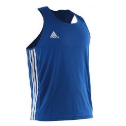 Tank top adidas Aiba. Niebieskie topy Adidas, l, bez wzorów, bez kołnierzyka, bez ramiączek. Za 133.00 zł.
