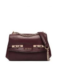 Guess Torebka Melinda Mini HWKL99 33780 Bordowy. Czerwone torebki klasyczne Guess, z aplikacjami, ze skóry, bez dodatków. Za 589.99 zł.