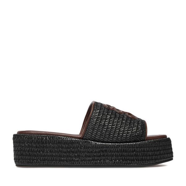 Espadryle Nine West. Czarne espadryle Nine West, bez wzorów, bez obcasa, bez zapięcia. Za 279.99 zł.