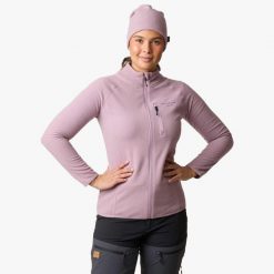 Bluza polarowa rozpinana Turystyka Damska Swedemount Geilo Fleece Full Zip II. Fioletowe bluzy sportowe SWEDEMOUNT, na zimę, bez wzorów, z polaru, bez kaptura. Za 129.99 zł.