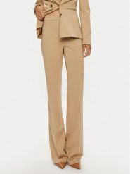 Pinko Spodnie materiałowe Hulka 100054 A0HM Beżowy Regular Fit. Brązowe spodnie materiałowe Pinko, bez wzorów, z materiału. Za 1,249.00 zł.