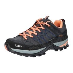Damskie buty trekkingowe CMP Rigel WP Low. Czarne trekkingi CMP, ze skóry, trekkingowe. Za 328.88 zł.